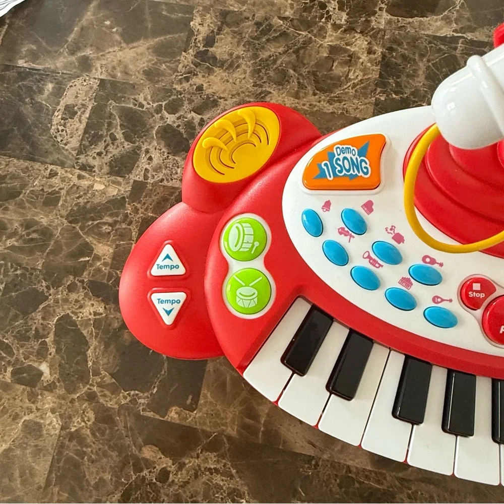 Kids Musical Keyboard Piano with Microphone | Lights & Sounds | Learning Toy